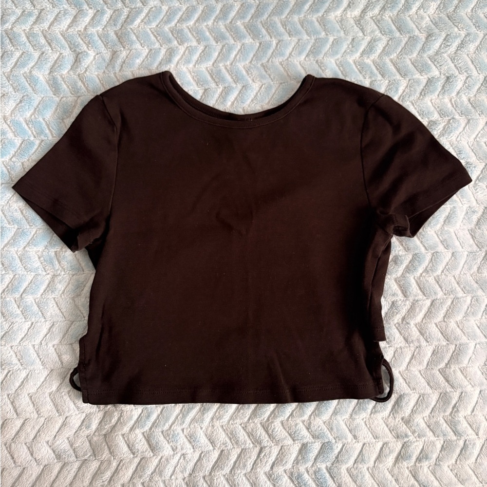 H&M Elegant Black High back Crop Top